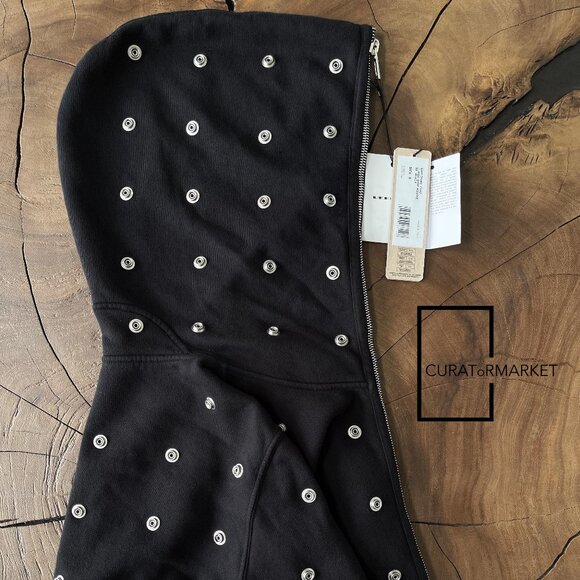 Rick Owens DRKSHDW: Jumbo Gimp Hoodie Press Stud Button Sealed Zip SS24 Lido - Picture 1 of 16
